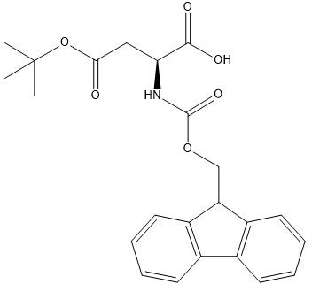 Purity 98% Amino Acid Derivatives CAS 71989-14-5 Fmoc-Asp(OtBu)-OH C23H25NO6